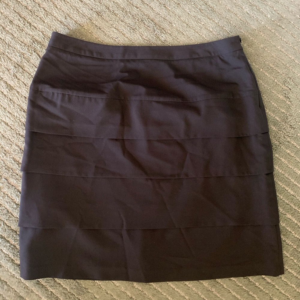 Black layered skirt